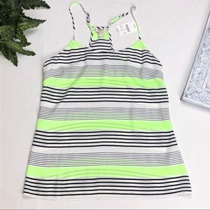 J.Crew Sheer Striped Racerback Tank size 0